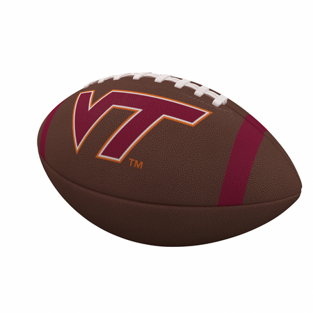 LOGO BRANDS Virginia Tech Team Stripe Official-Size Composite Football 235-93FC-1